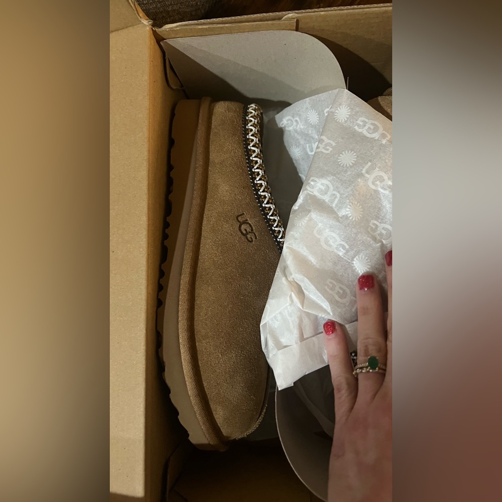UGG Women's Brown Suede Slippers